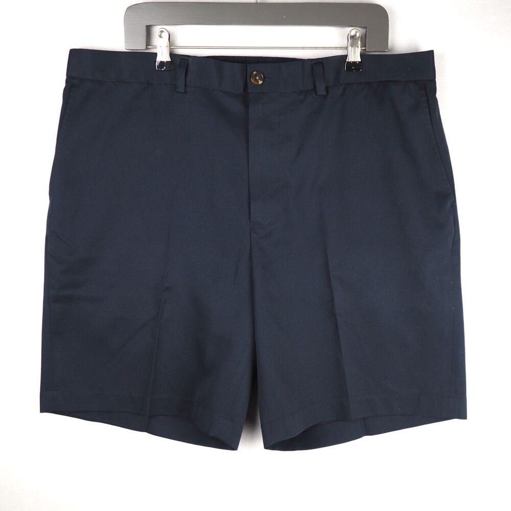 Brooks Brothers Country Club Prosport Chino Golf Shorts Men’s 40 Navy Blue Flat